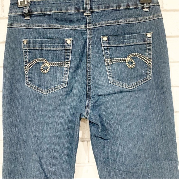 Debenhams Bootcut Jeans in Authentic Blue Jeans - Picture 7 of 12